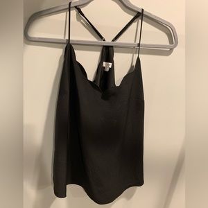 Jcrew Size 12 Black Scallop Sleeveless Top